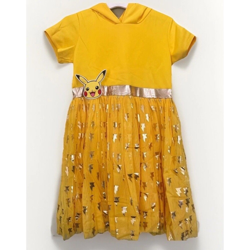 Girls Pokémon Pikachu Dress with Hood Kids XL (14-16) Pokemon